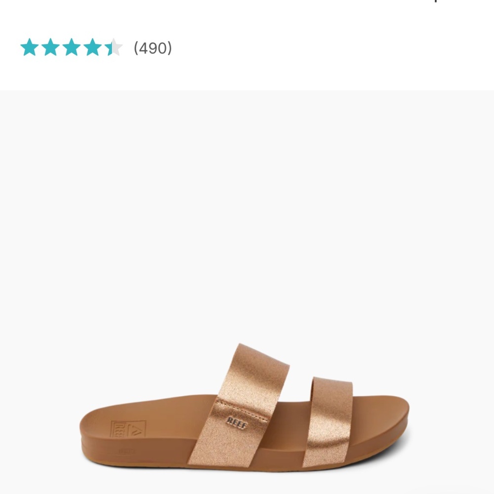 Ladies Reef rose gold sandals